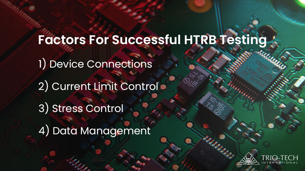 Factors for successful HTRB testing